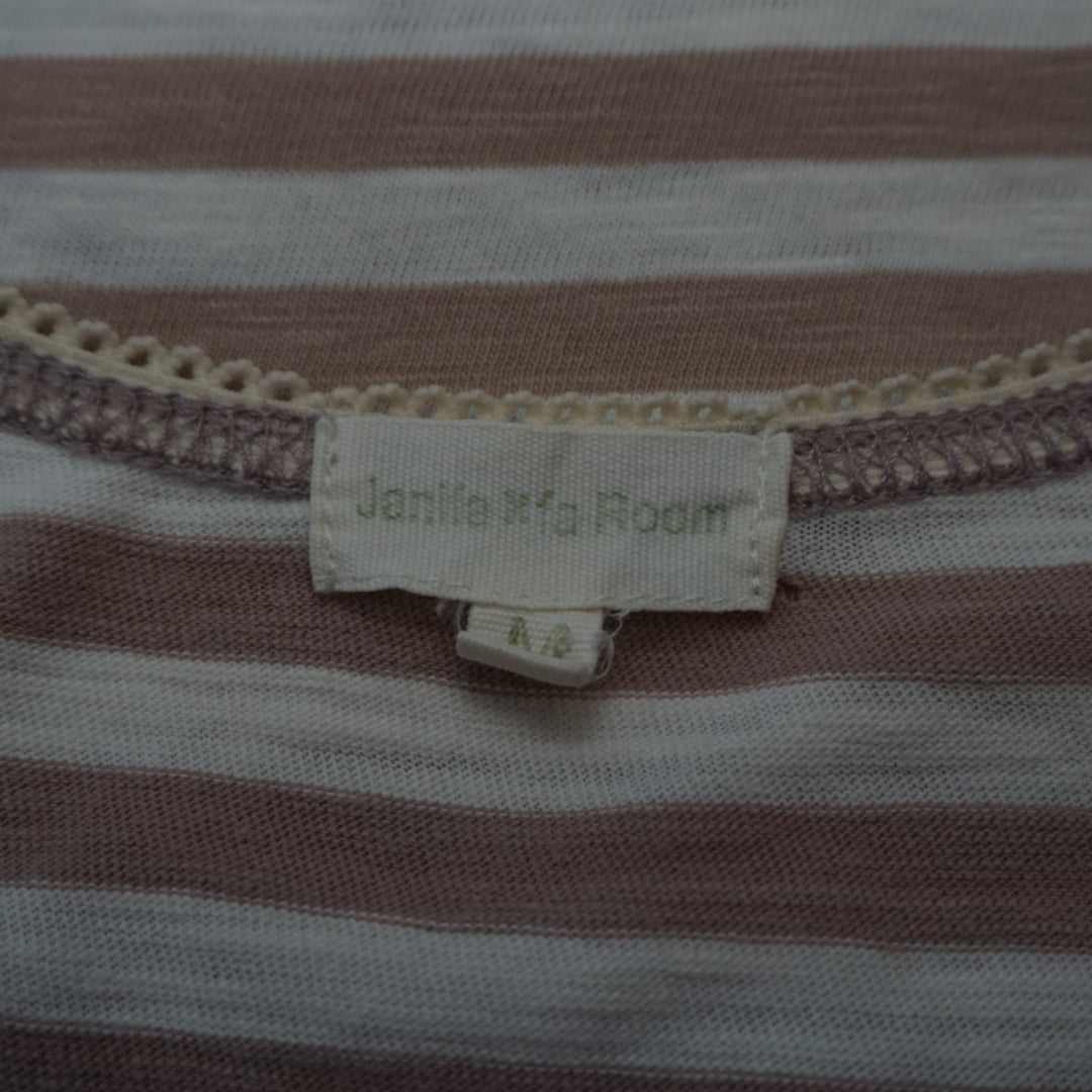 Elle Poem Striped Lace Trim Cami
