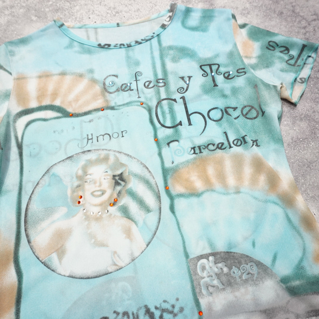 2000s Sheer Graphic T-Shirt