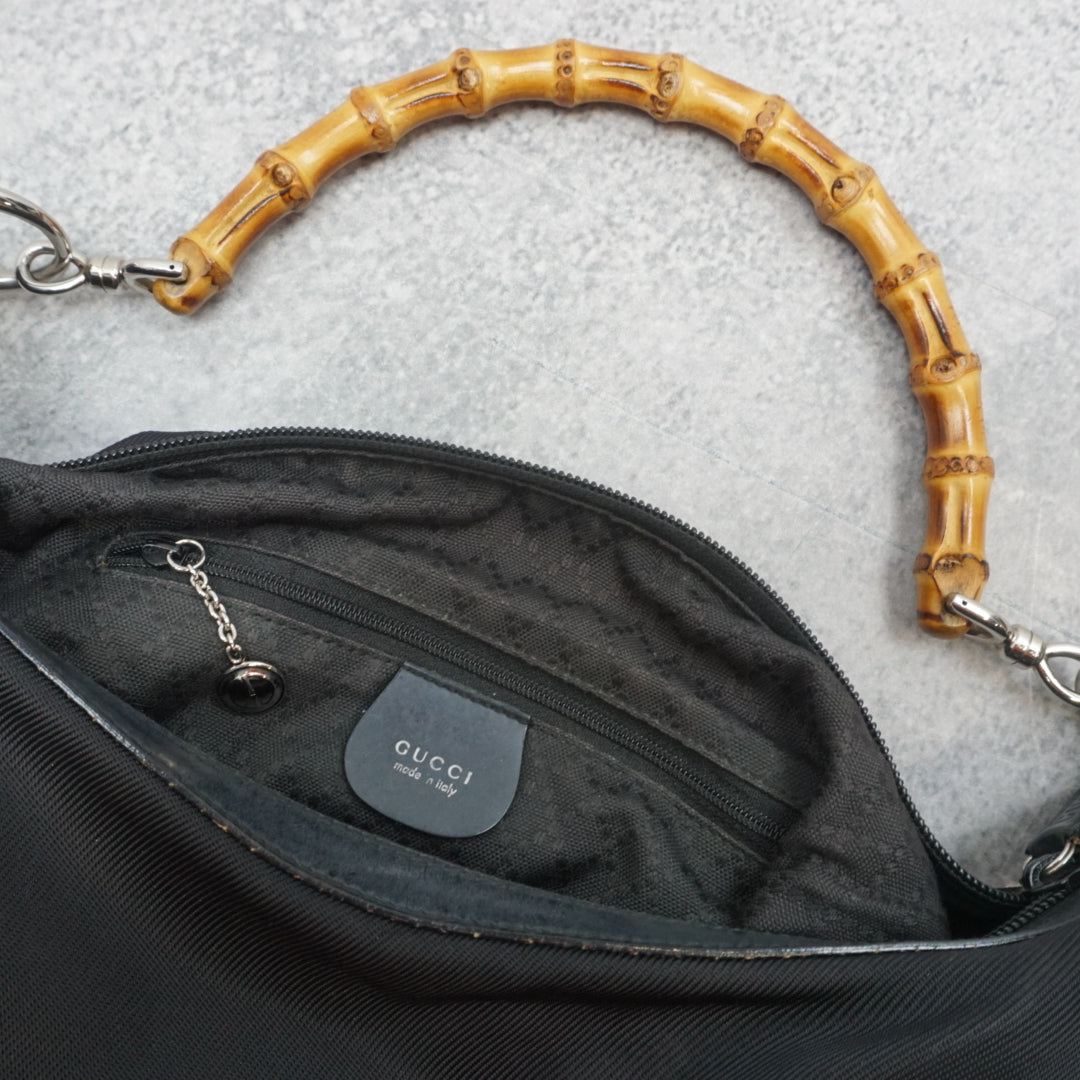 2000s Gucci Bamboo Handle Handbag