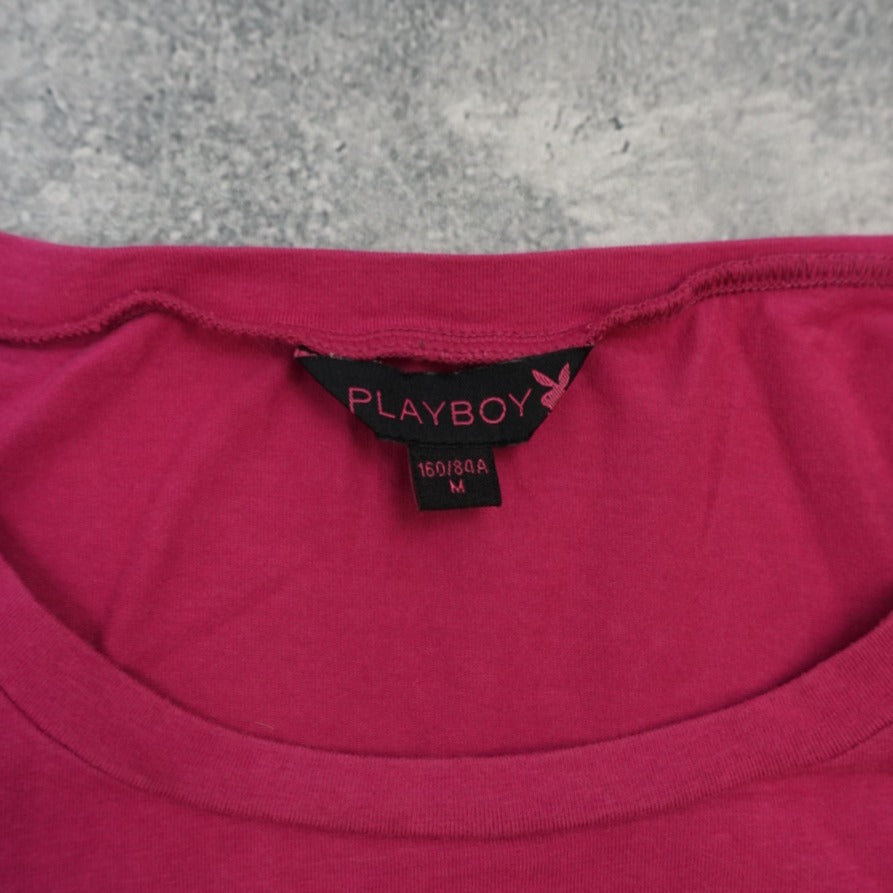 2000s Playboy Fashion Graphic Baby Tee T-Shirt