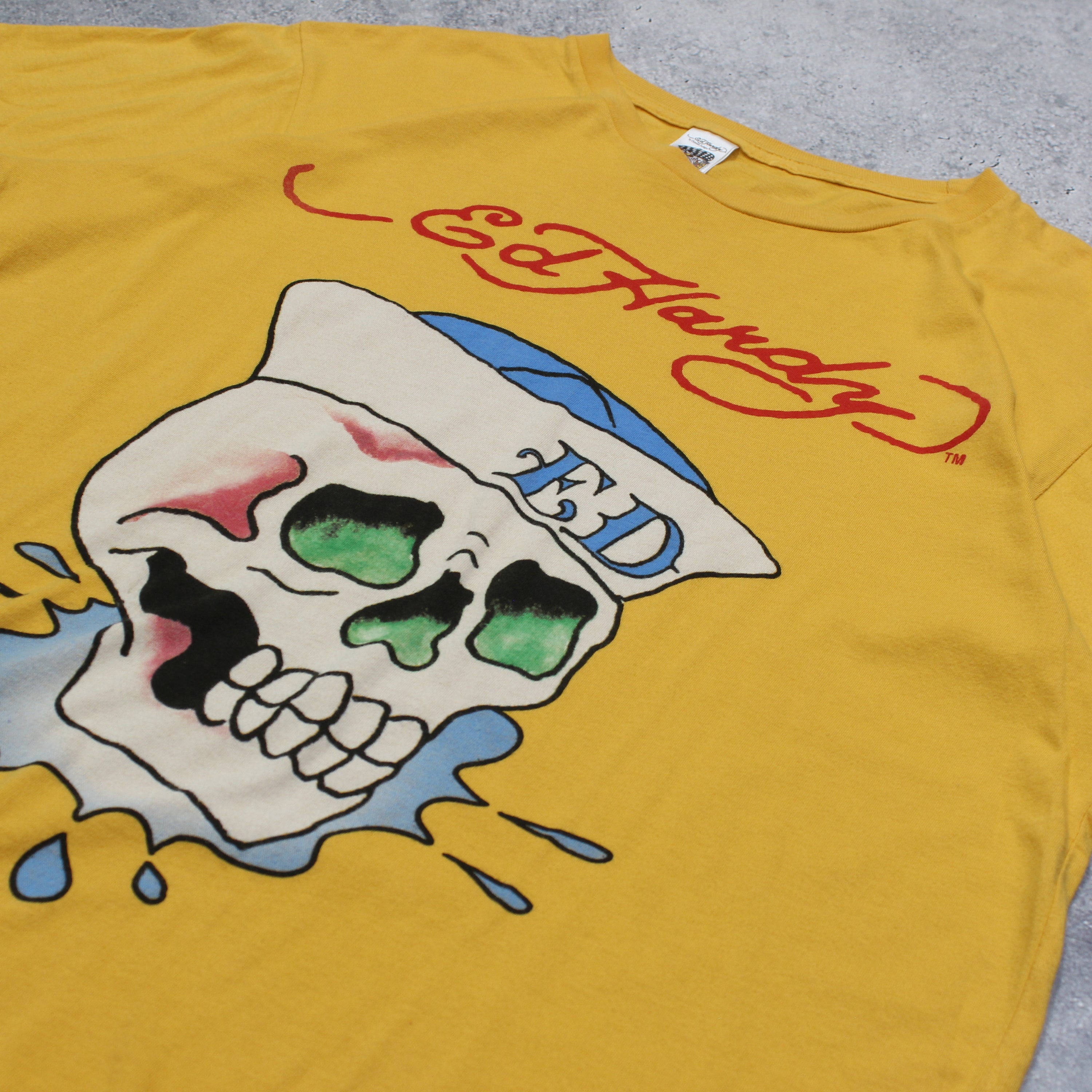 2000s Ed Hardy Graphic Skull T-Shirt