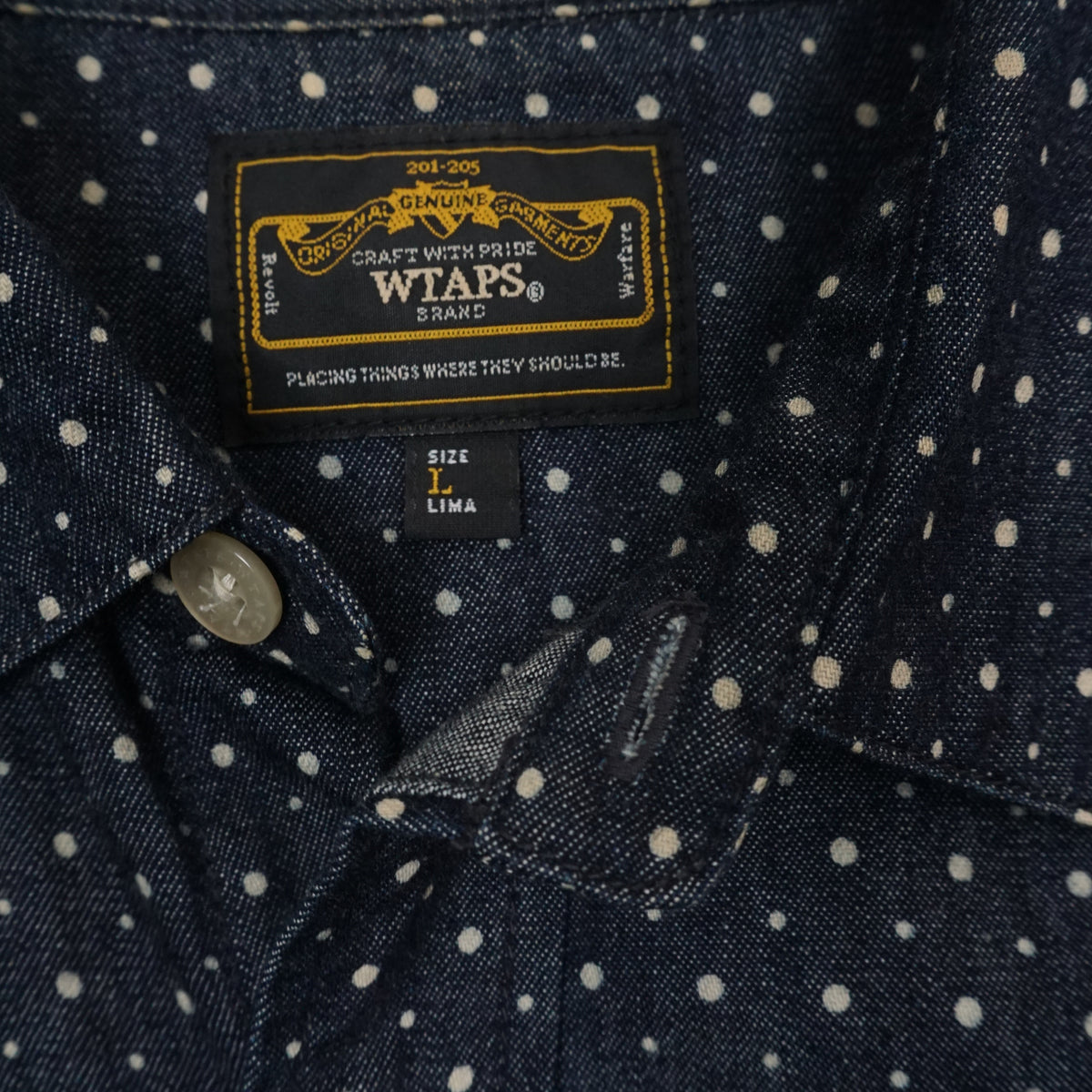 Wtaps Polka Dot Denim Shirt