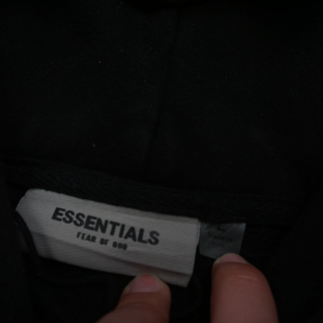 Fear Of God Essentials Black Hoodie