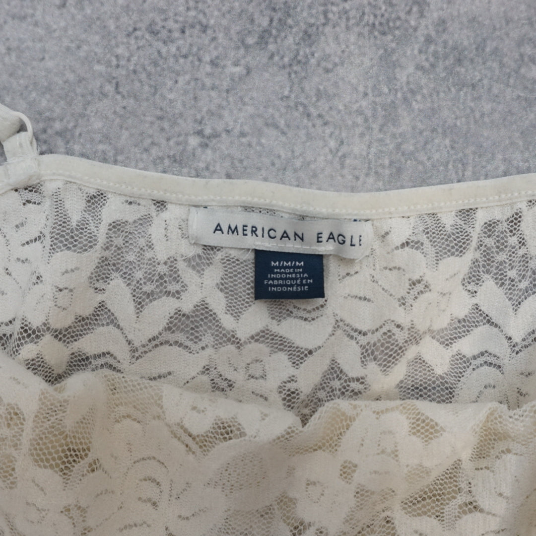 American Eagle Lace Tank Top Top