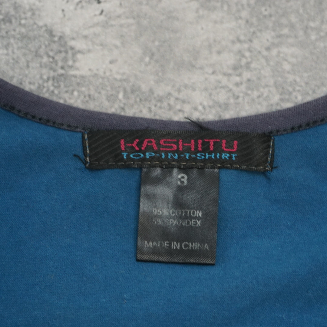 2000s Kashitu Graphic Long Sleeve Top