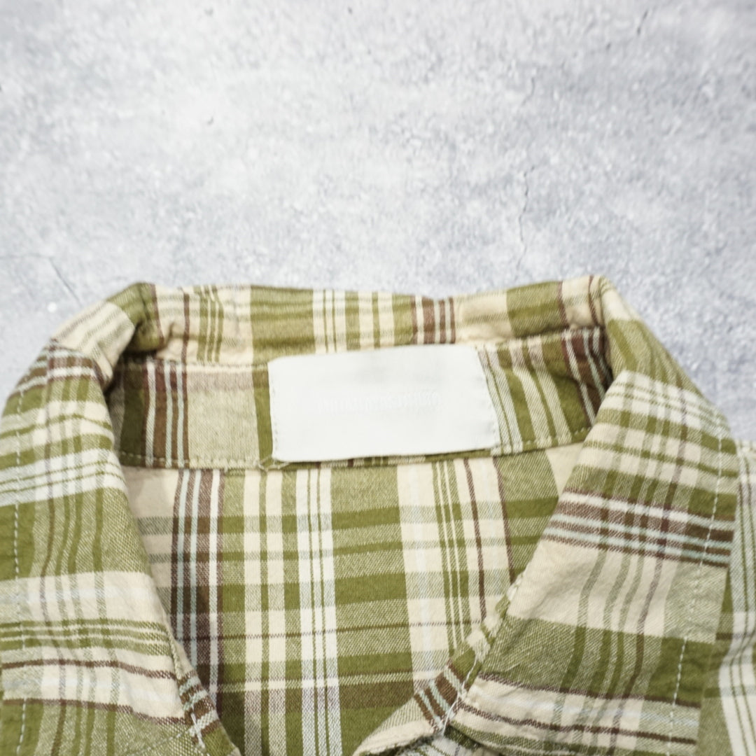 Mihara Yasuhiro Plaid Flannel Shirt