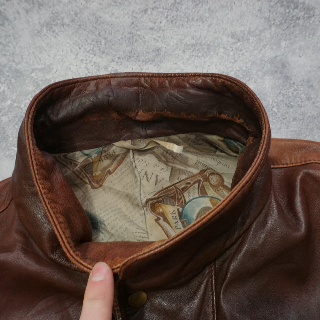 90s Masens Leather Jacket
