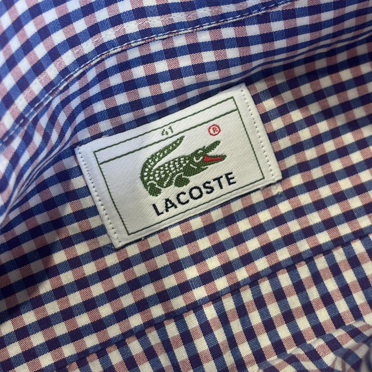 2000s Lacoste Checkered Button Up