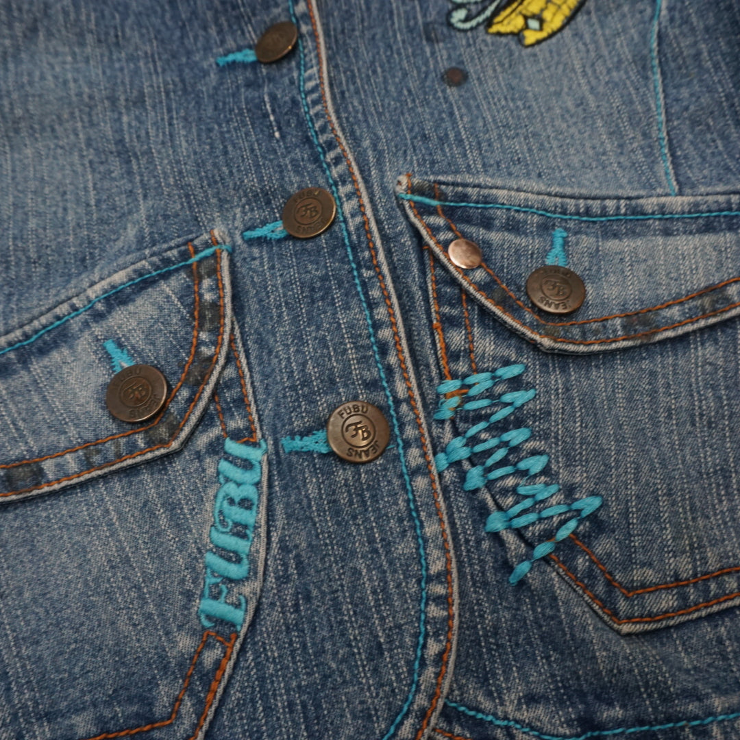 90s Fubu Embroidered Denim Jacket