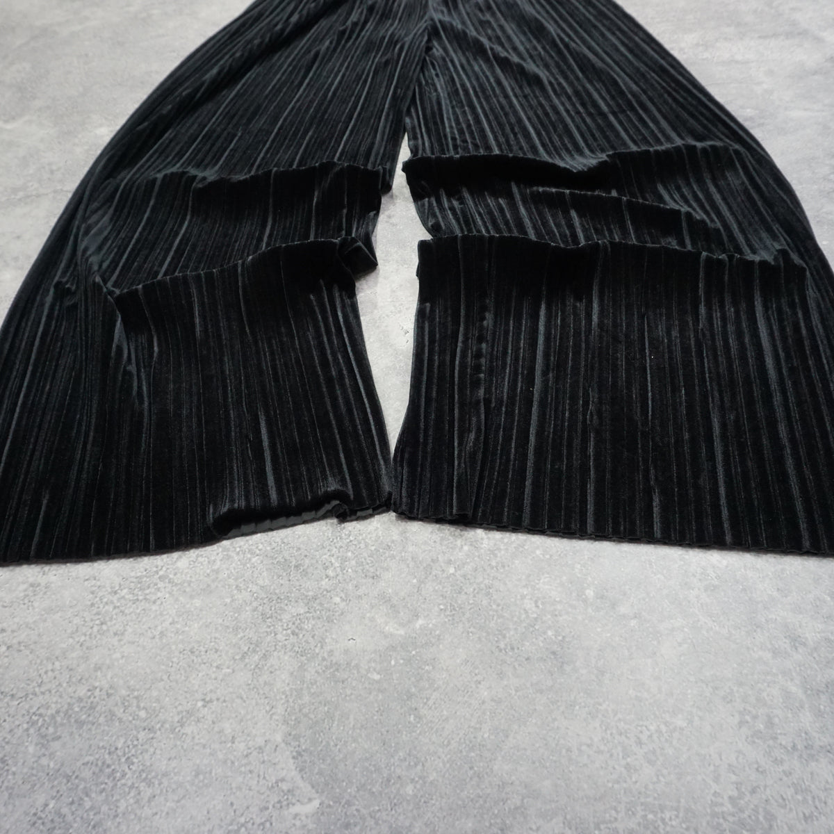 Velvet Pleated Pants
