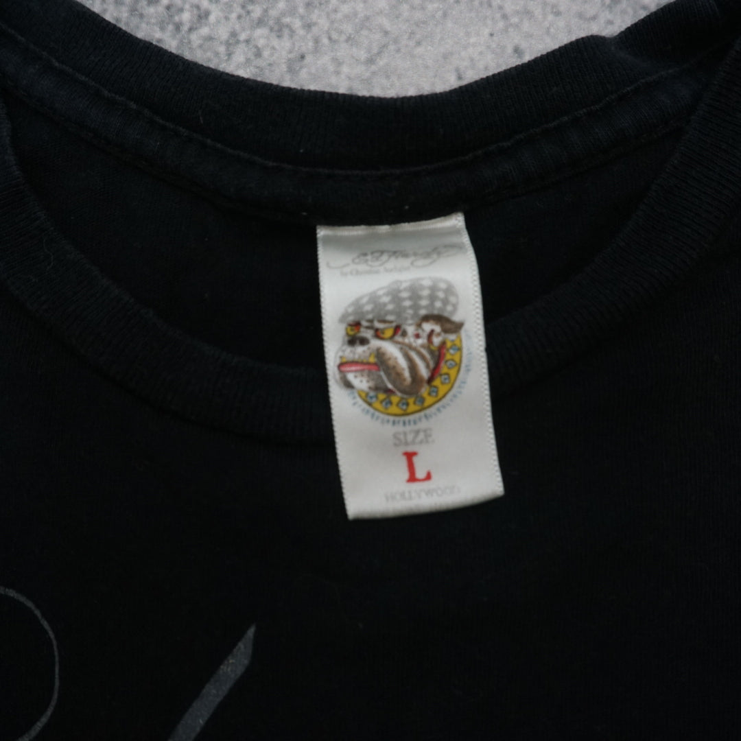 2000s Ed Hardy Dedicated Graphic T-Shirt