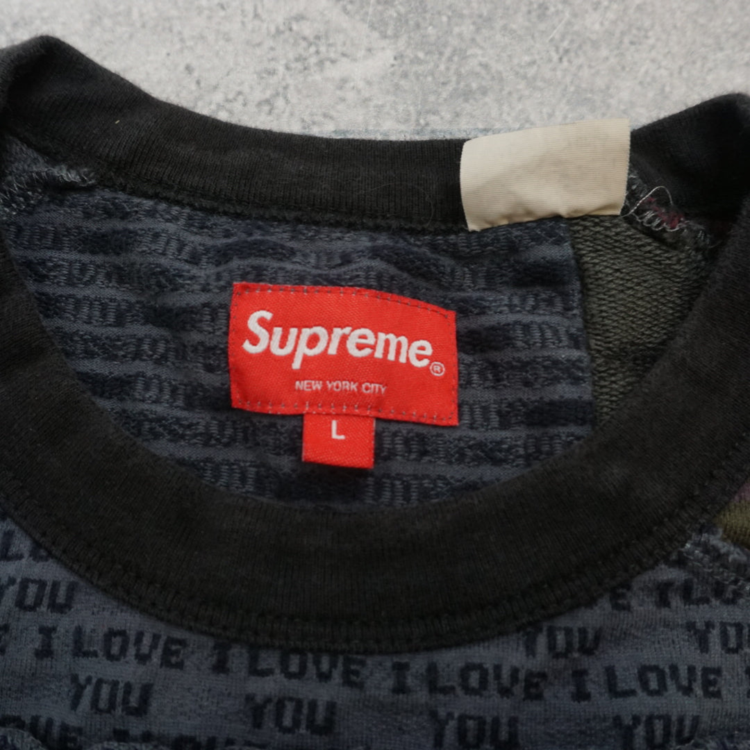 Supreme Jaquard Patchwork Crewneck Jumper