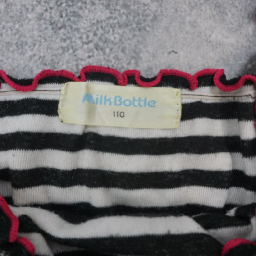2000s Milk Bottle Striped Ruffle Bow Cami Top
