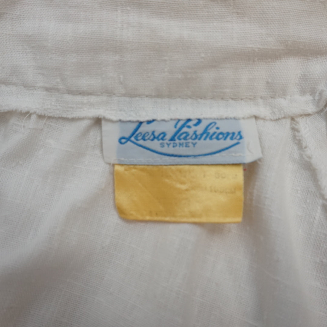 2000s Lesa Fashion Linen Flared Skirt