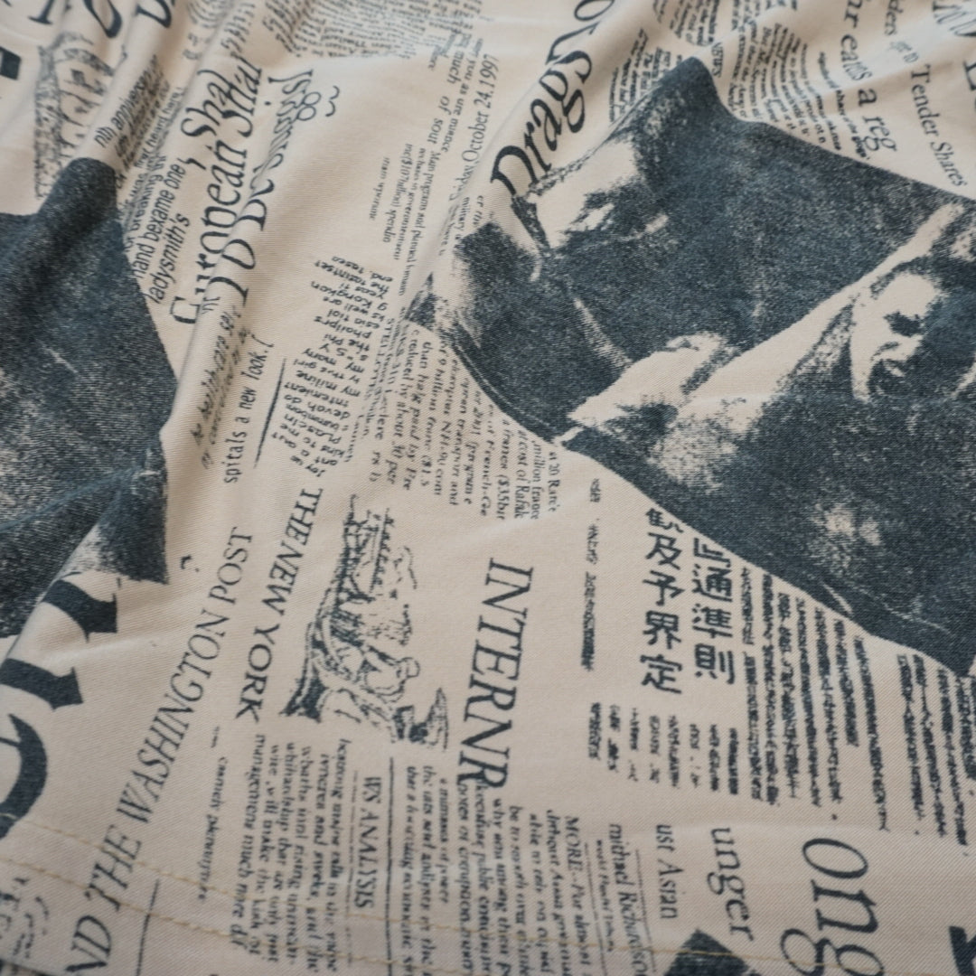2000s Newspaper Print Cami Top