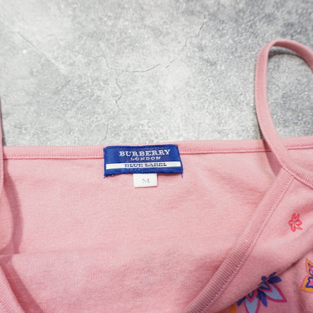 2000s Burberry Floral Embroidered Cami