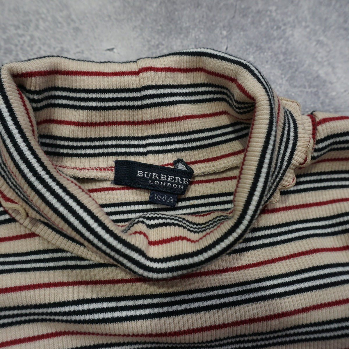 Burberry Striped Turtleneck Top
