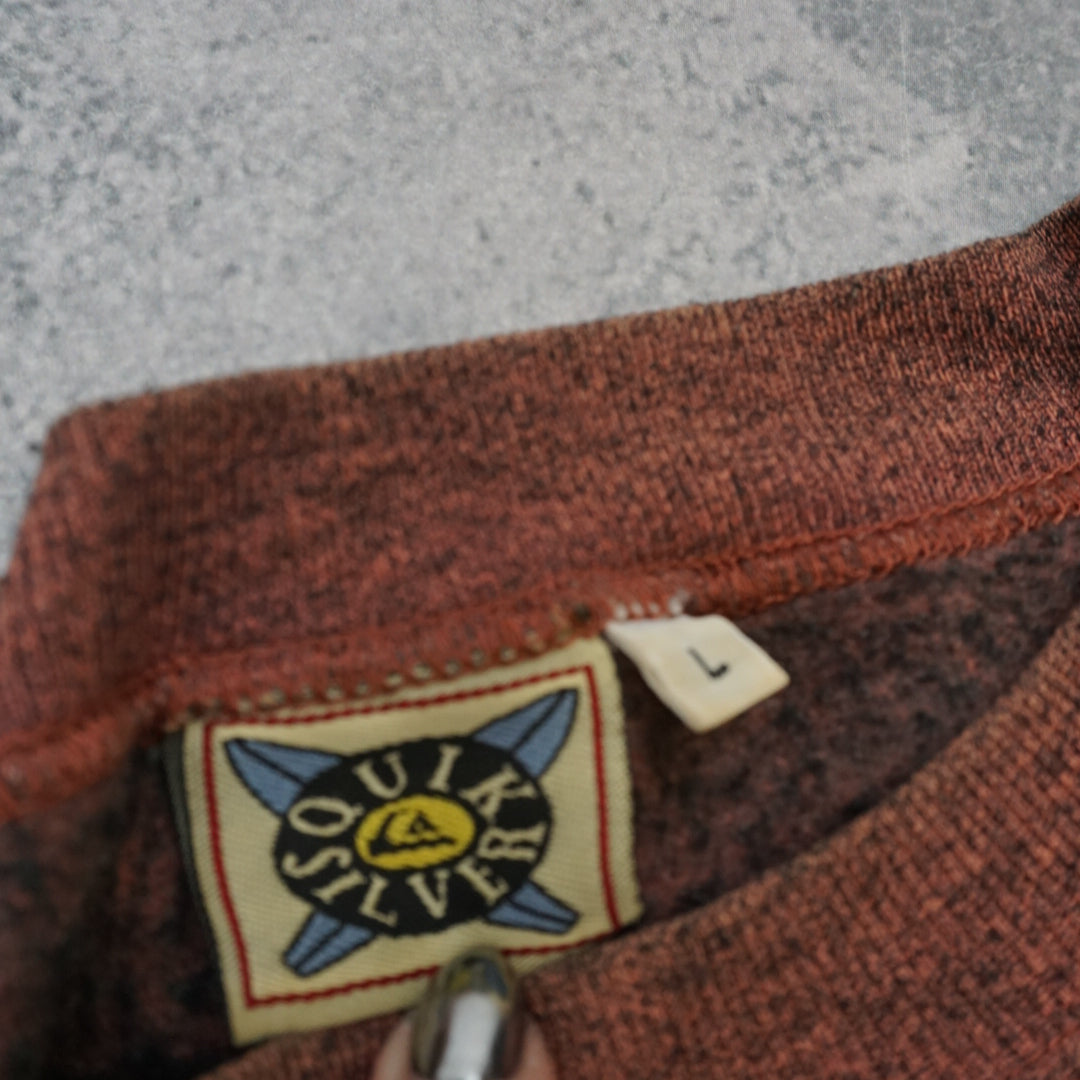 90s Quiksilver Spellout Heather Crewneck Sweater