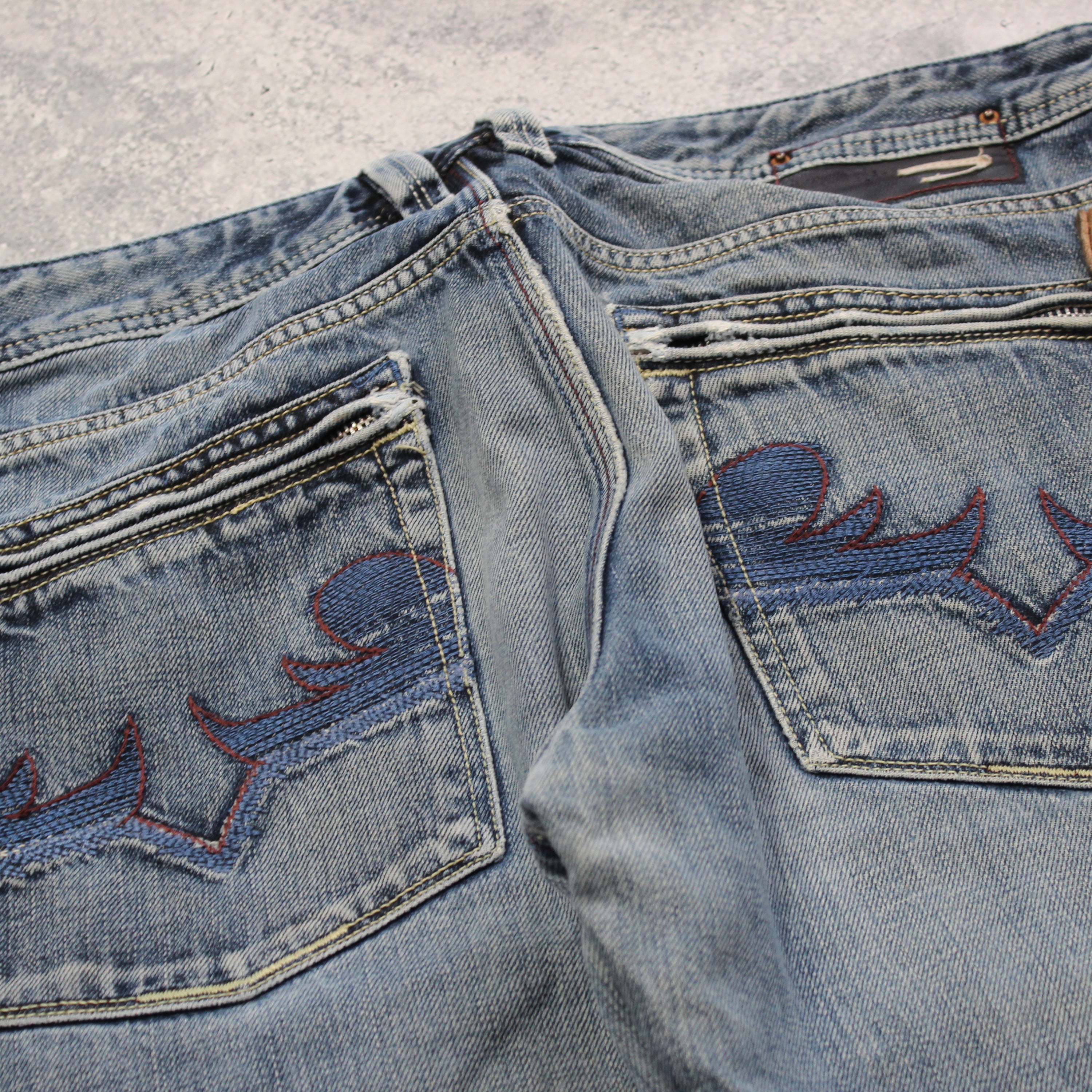 2000s Diesel Embroidered Jeans