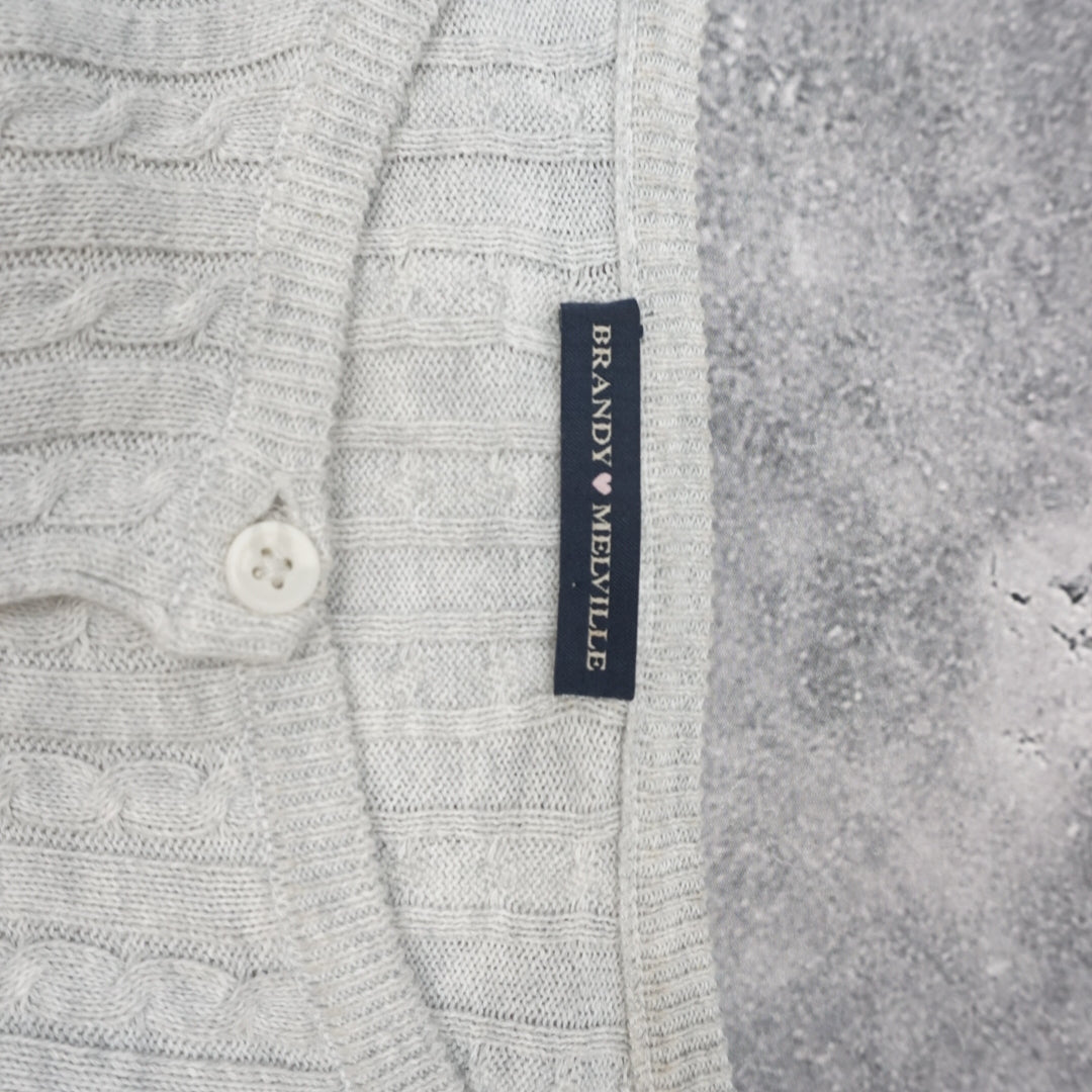 Brandy Melville Ribbed Button Up Cardigan