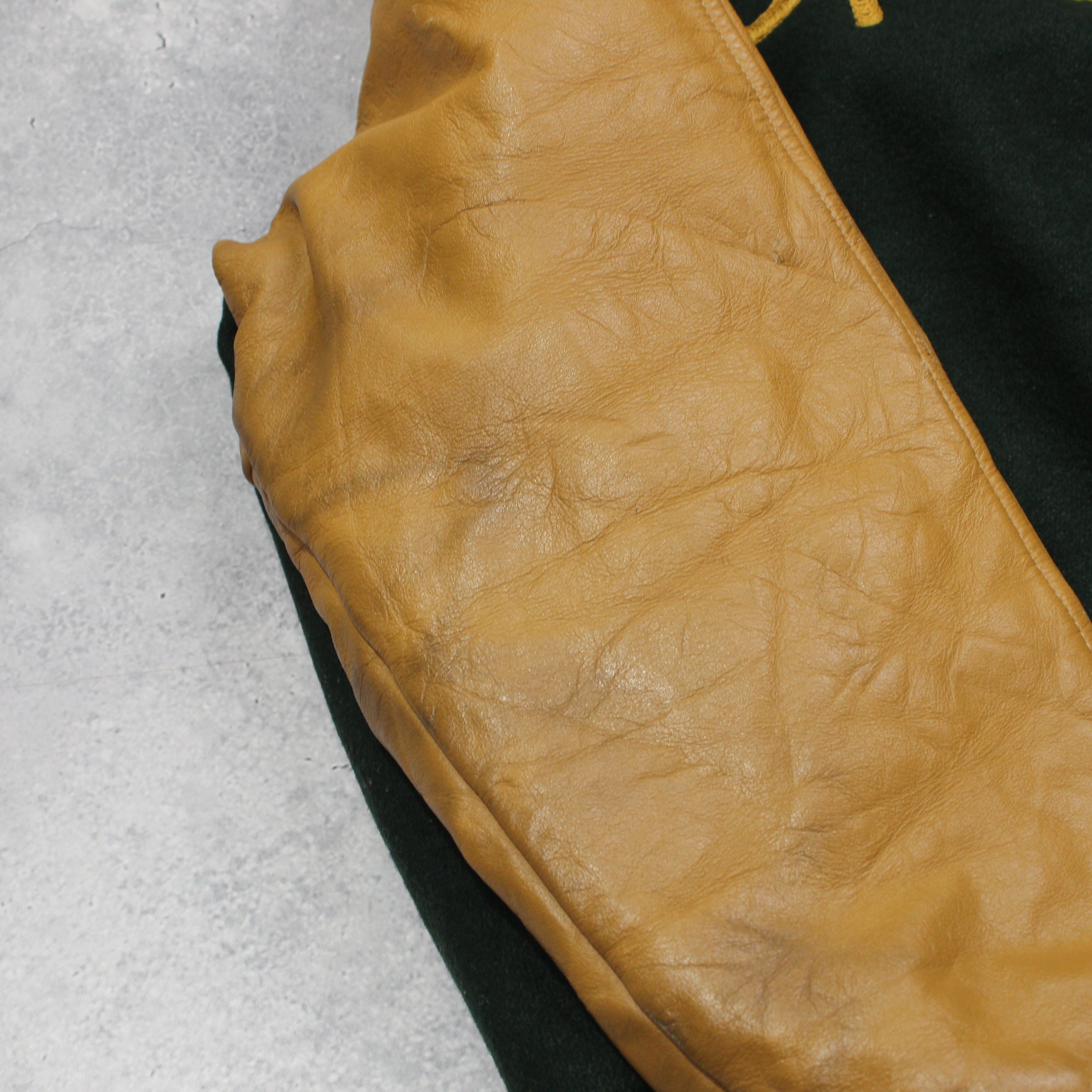 90s Butwin Varsity Leather Jacket