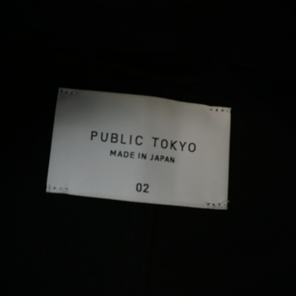Public Tokyo Asymmetric Hem Boxy Button Up