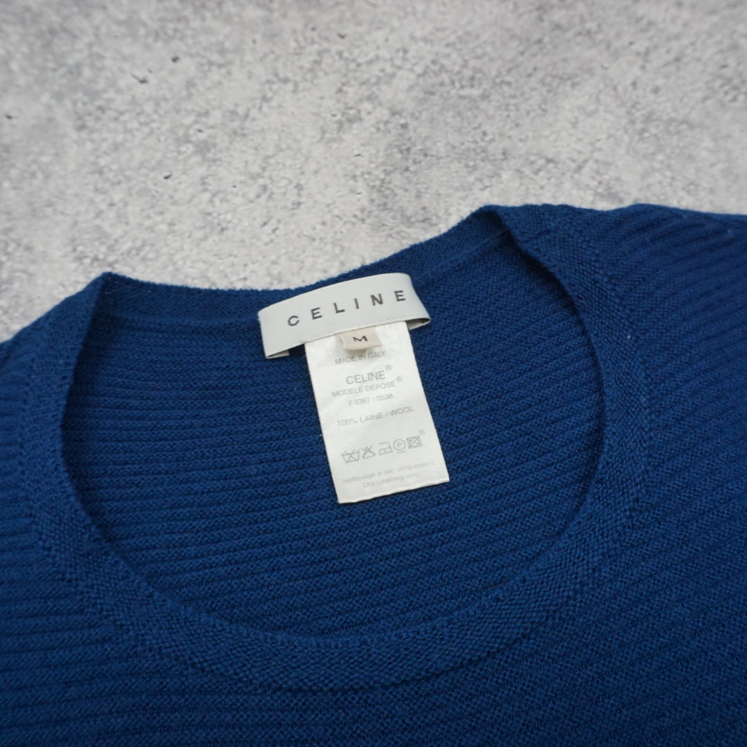 Celine Wool Crewneck Sweater Knit