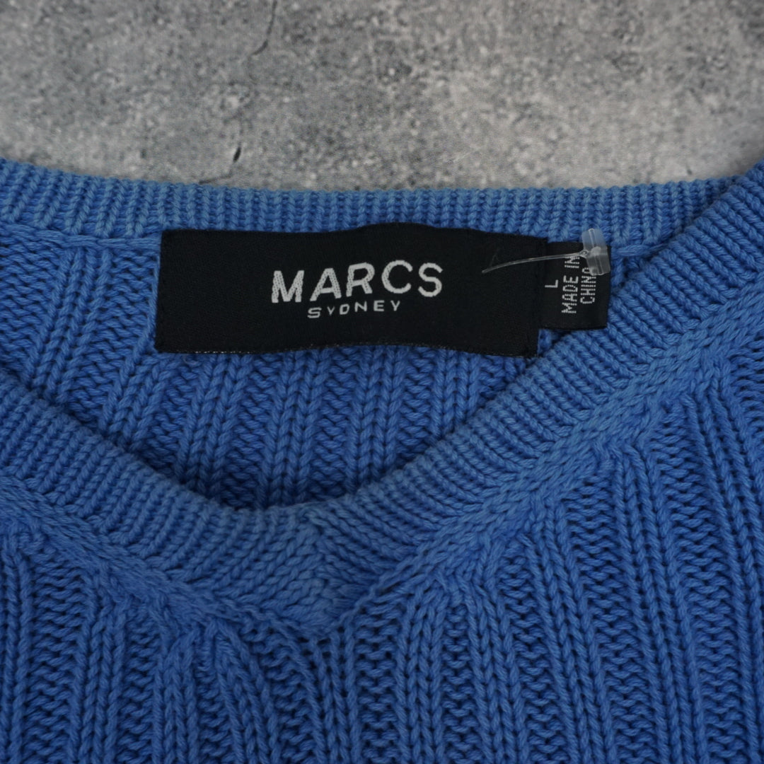 Marcs Cropped Ribbed Knit Sweater