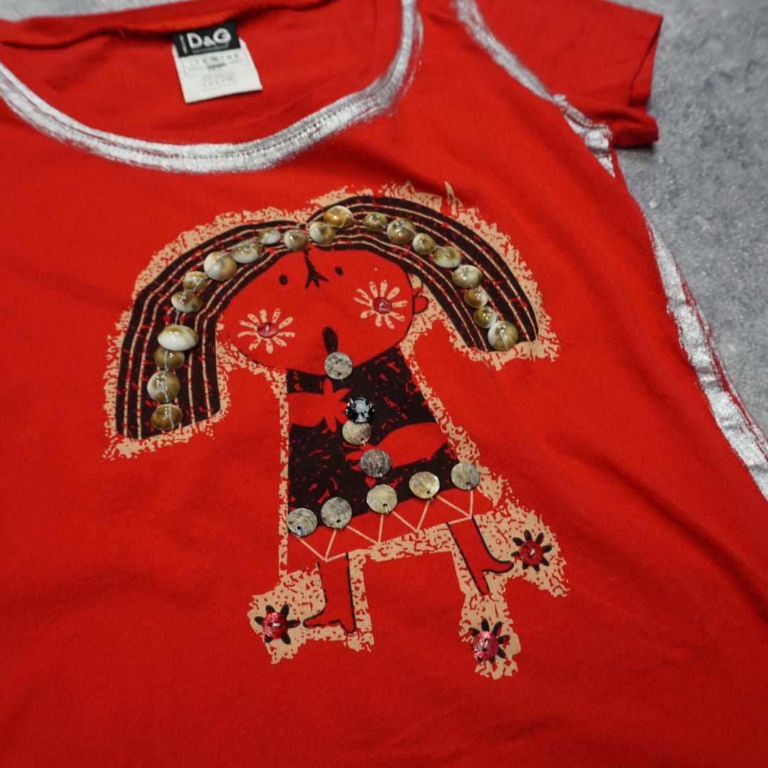 2000s Dolce & Gabbana Embellished T-Shirt