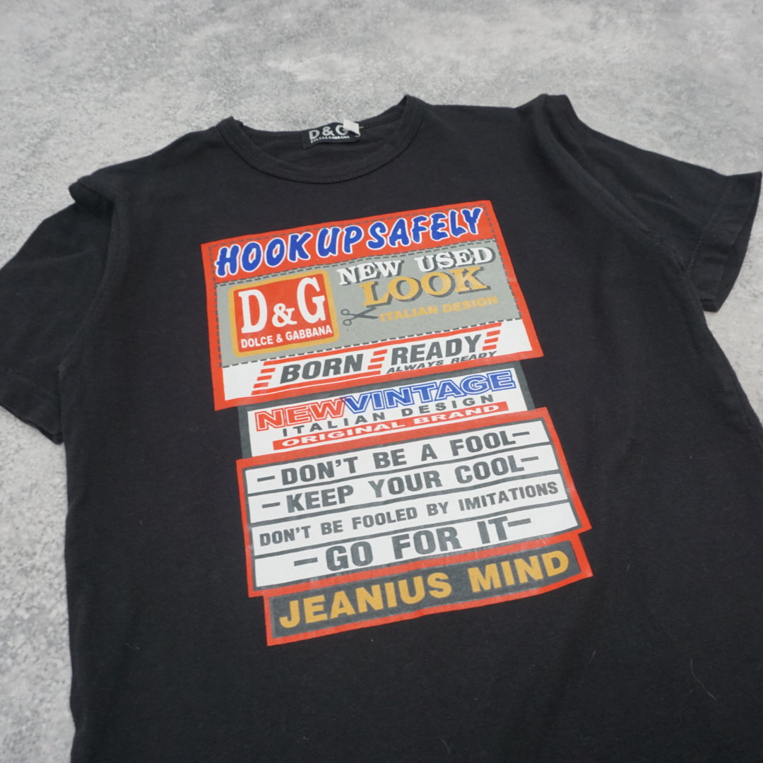 2000s D&G Bootleg Graphic T-Shirt