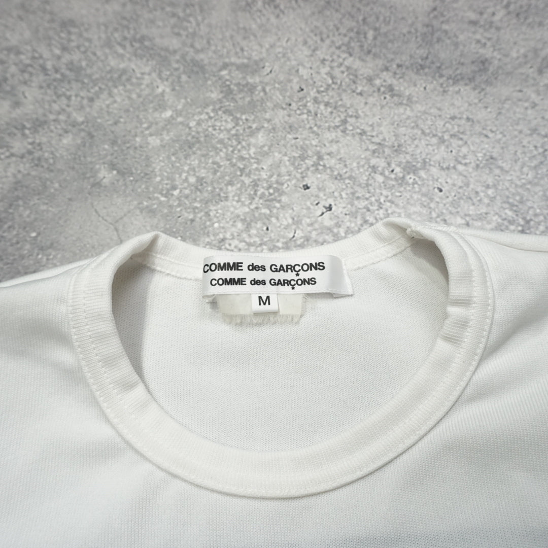 Comme Des Garçons Striped "Creased" Crewneck