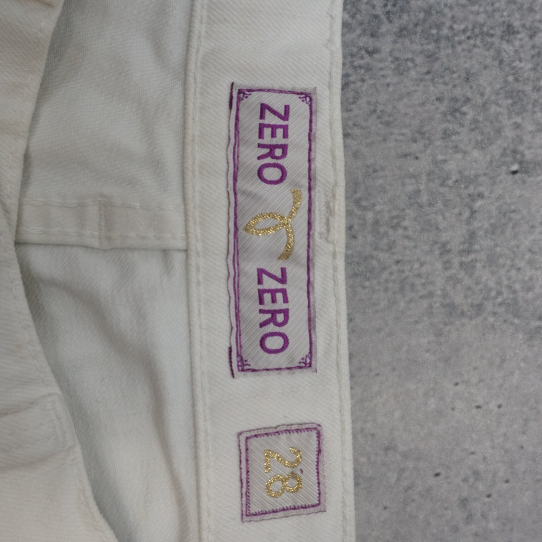 2000s Zero Zero White Denim Jorts