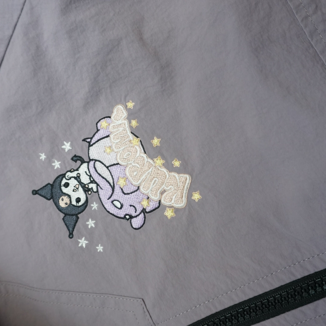 2000s Kuromi Embroidered Character Zip Up