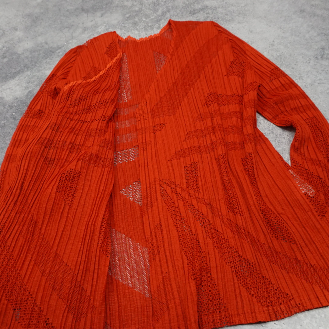 Issey Miyake Pleats Please Cardigan
