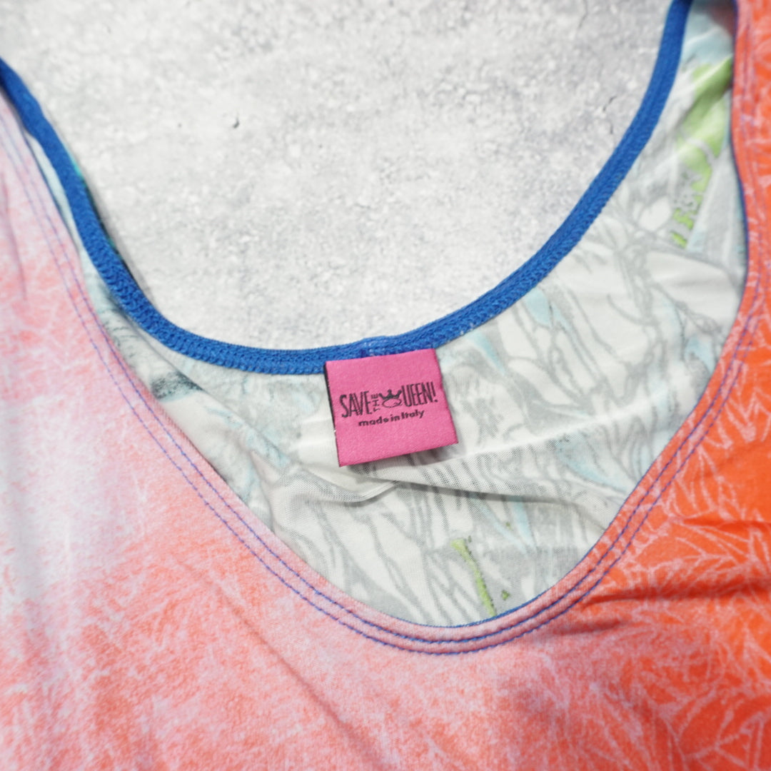 2000s Save The Queen Patterned Top