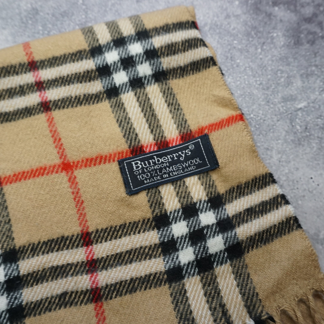 90s Burberry's Wool Scarf
