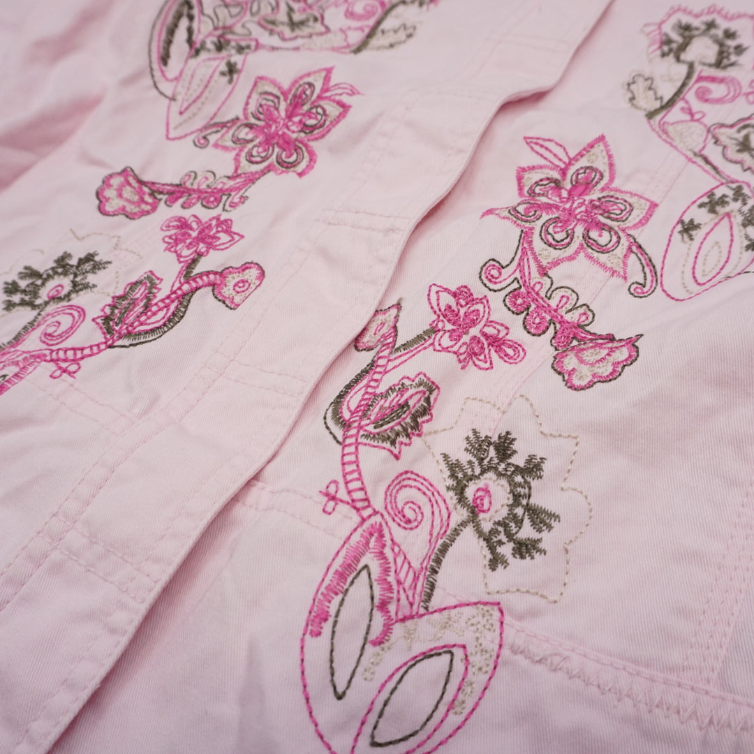 2000s Colours Of The World Embroidered Floral Jacket
