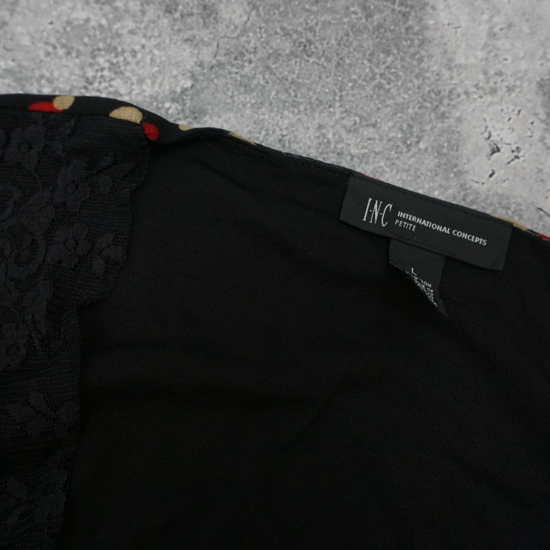 2000s International Concepts Floral Print Top