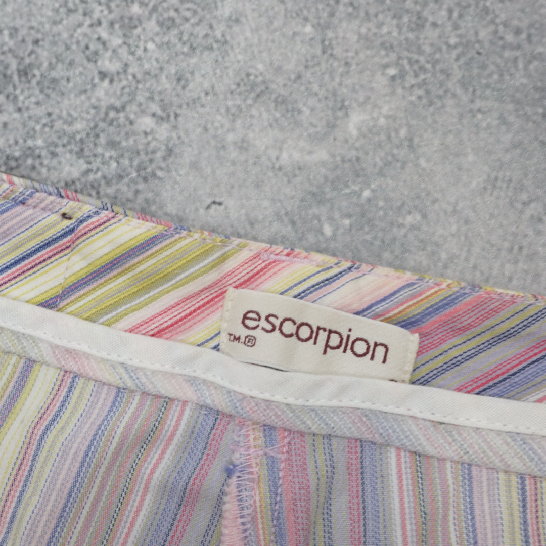 90s Escorpion Striped Pastel Pants