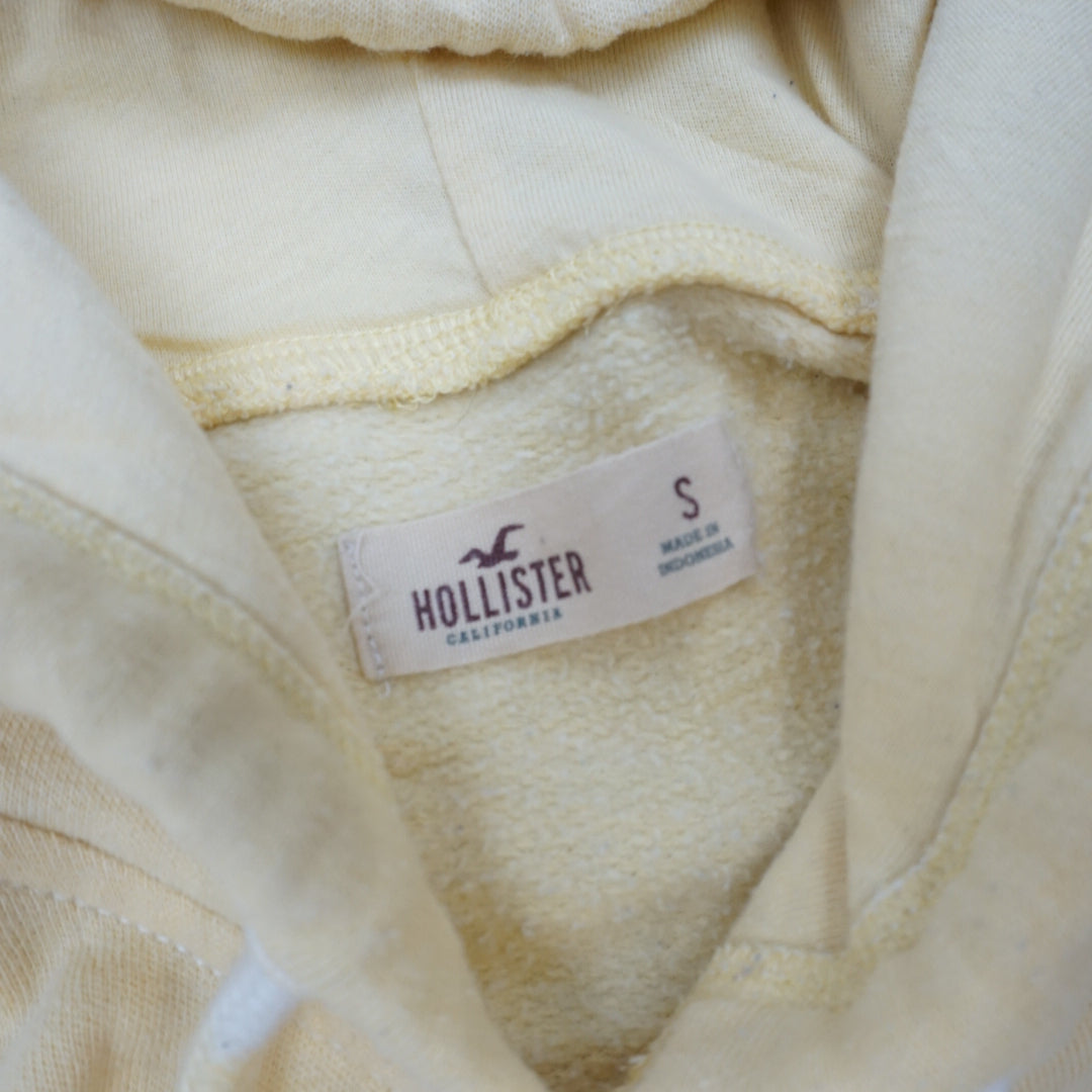 2000s Hollister Cropped Embroidered Hoodie
