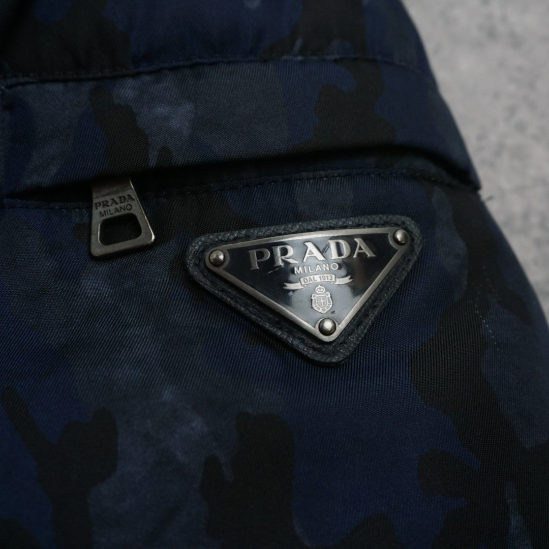Prada Camo Print Down Puffer Jacket