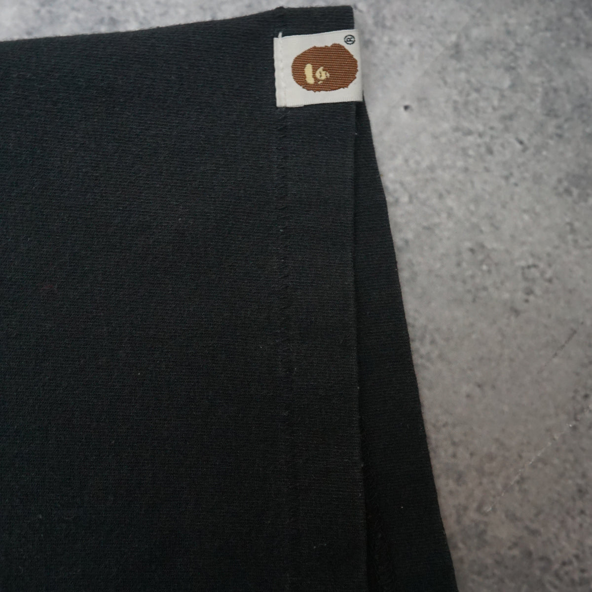 A Bathing Ape Black Marble Logo T-Shirt