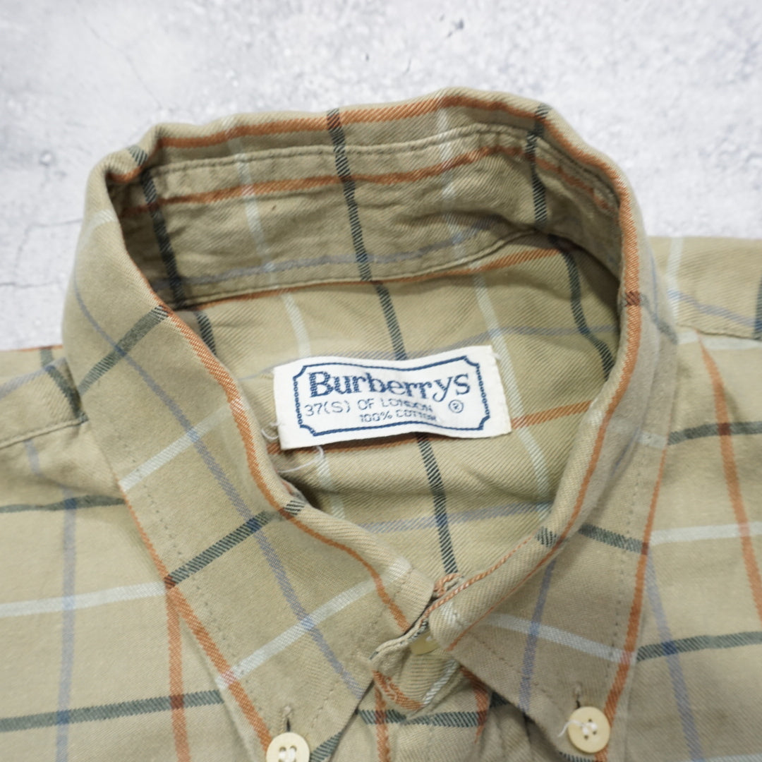 90s Burberrys Checkered Button Up
