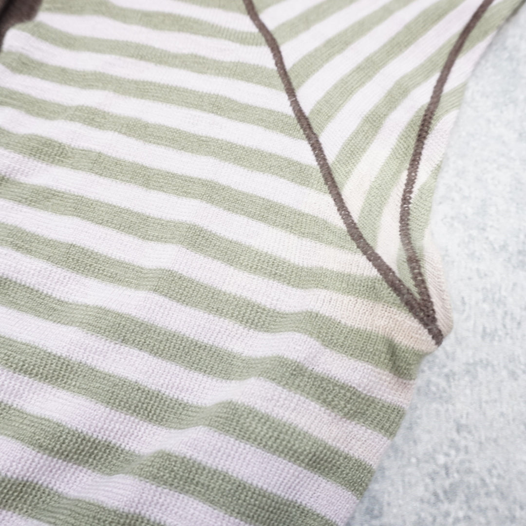 2000s Juicy Couture Striped Button Up Top