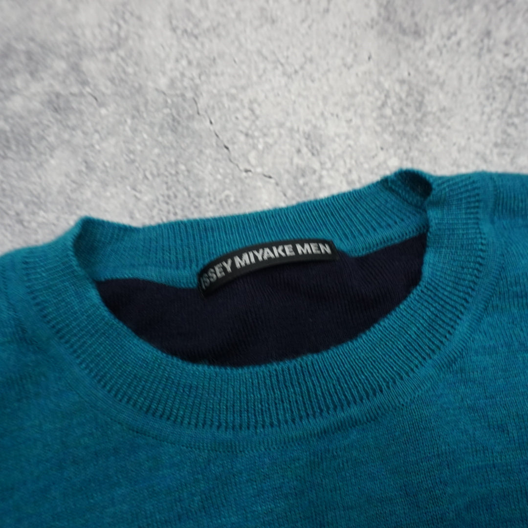 Issey Miyake Men Double Layered Wool Knit