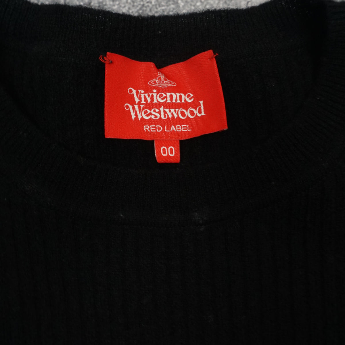 Vivienne Westwood Red Label Black Ribbed Orb Logo Sweater