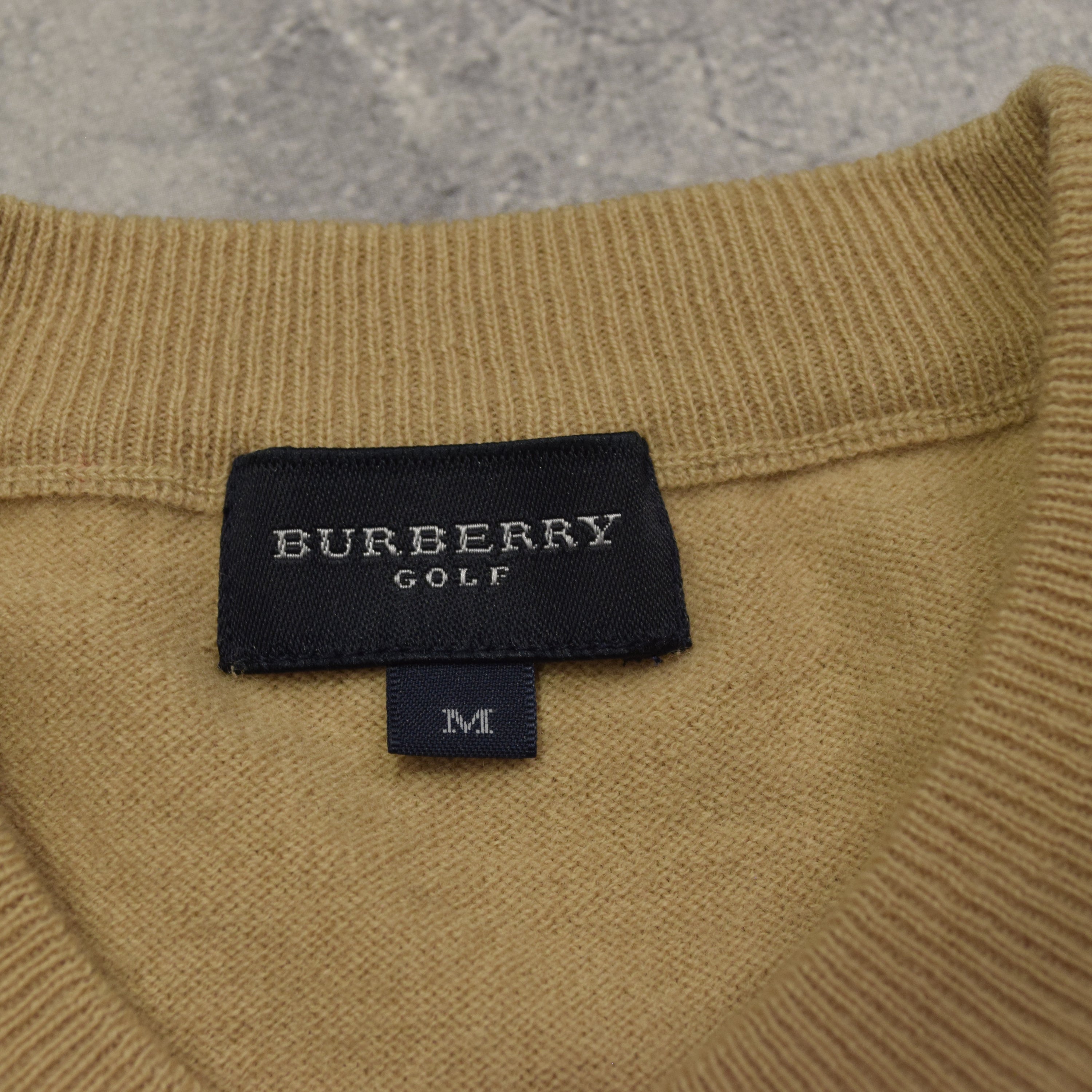 2000s Burberry Golf Argyle Pattern Knit