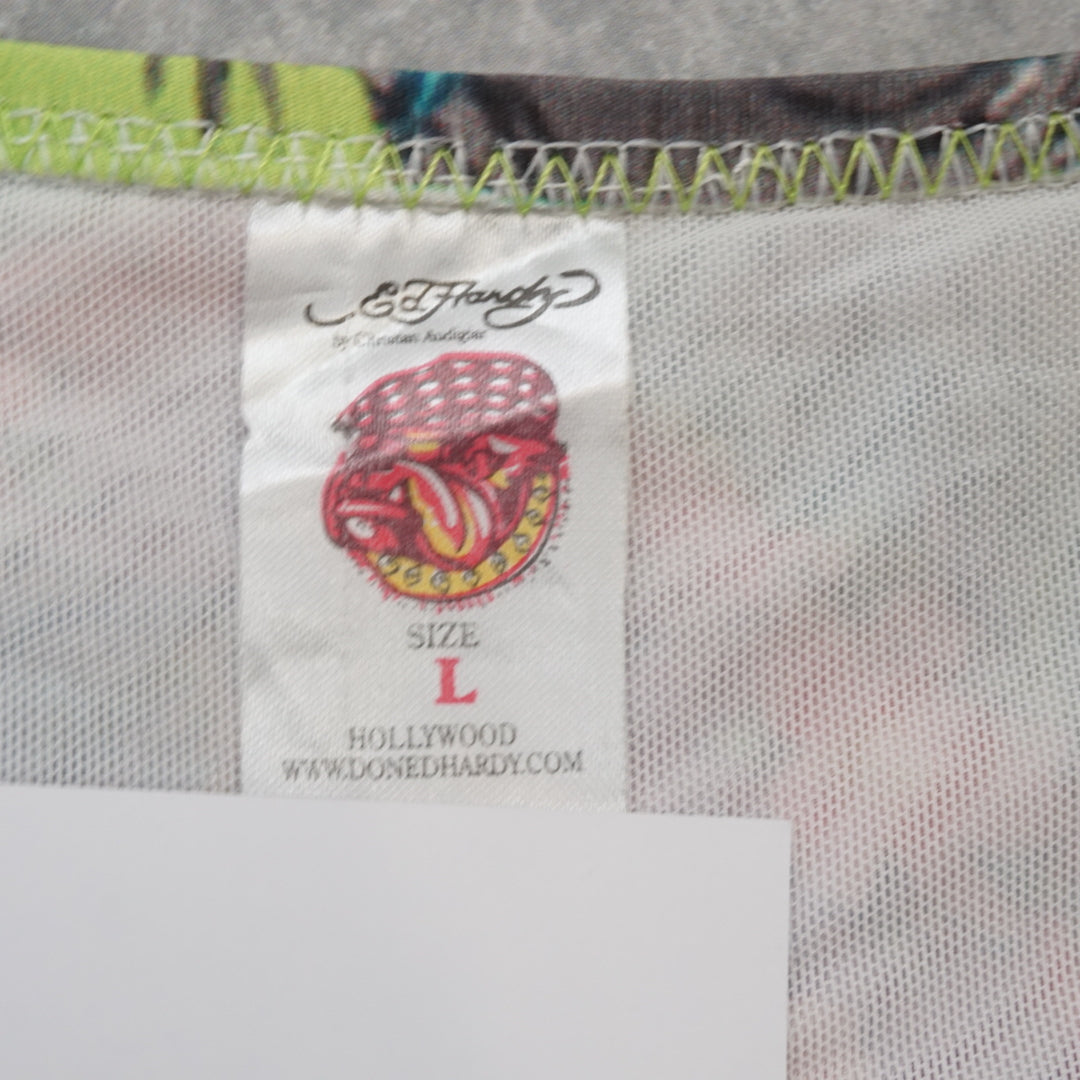 2000s Ed Hardy Graphic Bikini