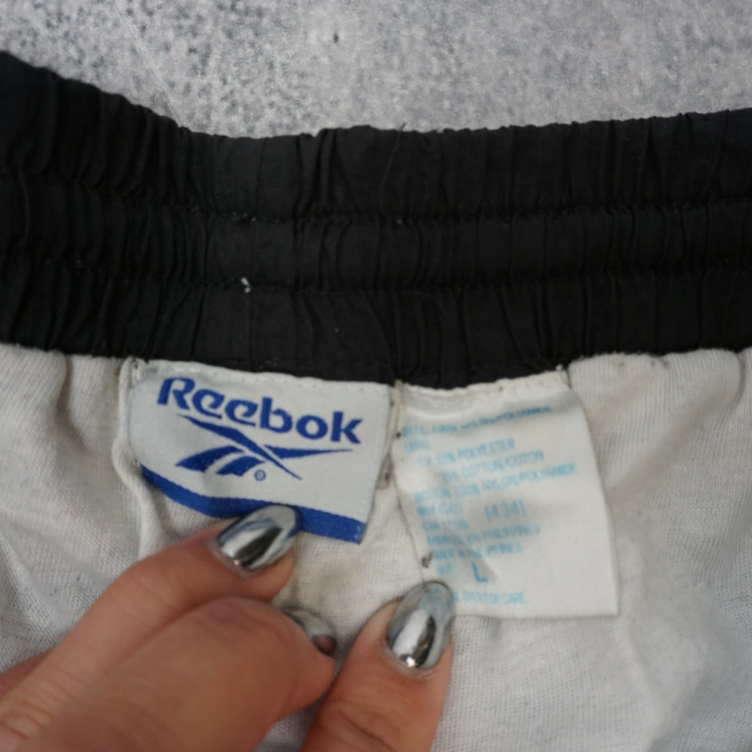 90s Reebok Nylon Elasticated Track Pants