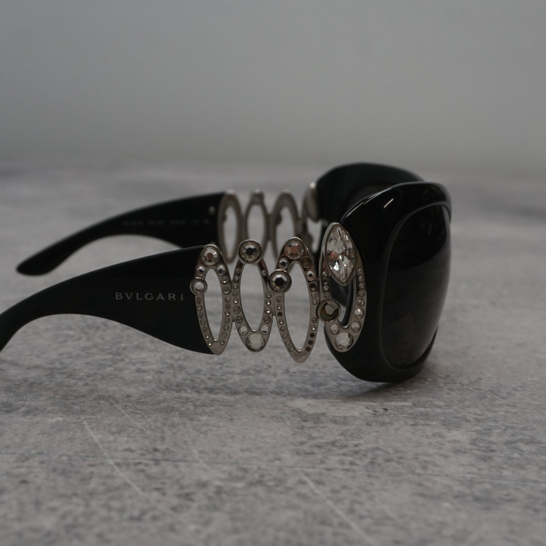 2000s Bvlgari Crystal Sunglasses
